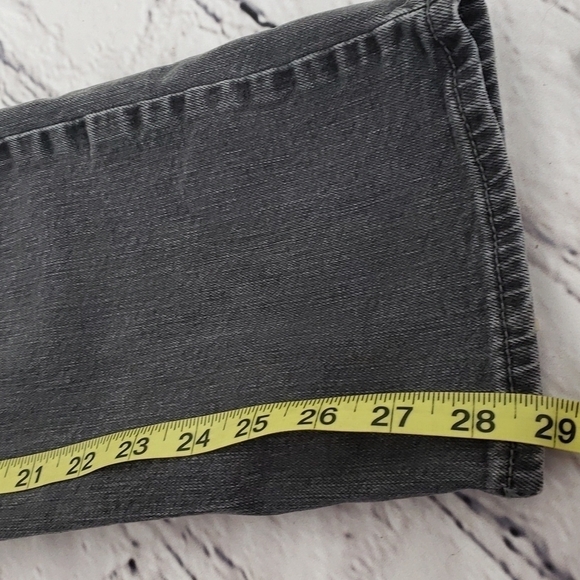 Wrangler Straight Fit Flex Faded Black Grey Jeans 29x29 GUC - Picture 5 of 13